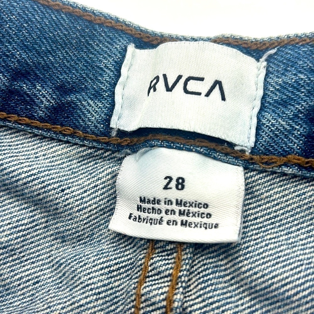 UEC RVCA high rise denim shirts size 28 - Picture 10 of 11